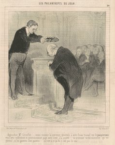Nærmer deg Mr. Gérenflot ... kom og motta ... av Honoré Daumier
