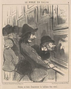 Kunstnere undersøker... av Honoré Daumier