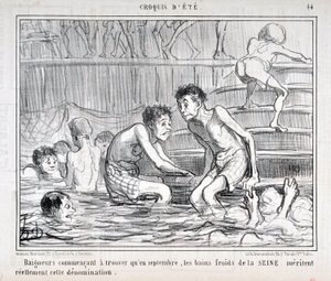 Kunstverk av Honore Daumier (1808-1879) Charivari stammer fra 1858: Serie CRUQUIS D