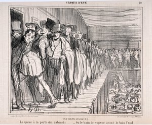 Kunstverk av Honore Daumier (1808-1879) Charivari stammer fra 1858: Serie CRUQUIS D