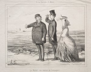 På Varenne-Saint-Maur: Se! Her er det, mitt hus på landet!, 1862. av Honoré Daumier
