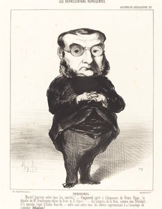 Ath. L.Charles Coquerel av Honoré Daumier