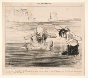 Forsiktig, Gargoyle, v av Honoré Daumier