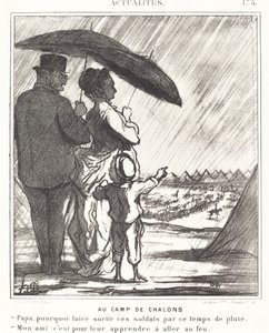 På Camp de Chalons av Honoré Daumier