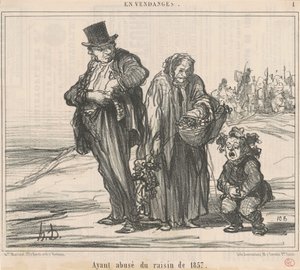 Etter å ha misbrukt 1857-druen av Honoré Daumier