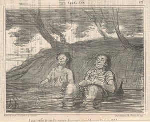 Å ha ... funnet en måte å tilbringe sommeren på hyggelig av Honoré Daumier