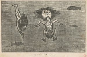 Uferdige badegjester av Honoré Daumier