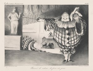 Senk gardinet, farsen er over av Honoré Daumier