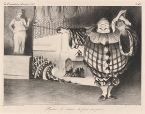 Senk gardinen, farsen er over av Honoré Daumier