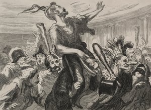 Operaball: lenge leve flambartene. av Honoré Daumier