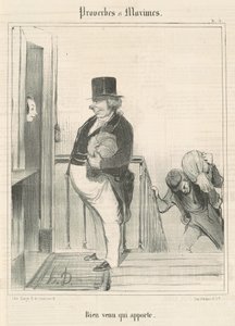 Velkommen som bringer av Honoré Daumier
