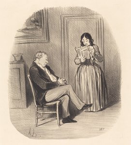 Borgerlig blir lest, etter middagen, noen kapitler... av Honoré Daumier