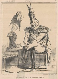 Det går ikke ... som han ønsker av Honoré Daumier