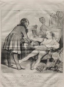 Caricaturana, plate 72: Recipe to Cure Colic, 14. januar 1838. av Honoré Daumier
