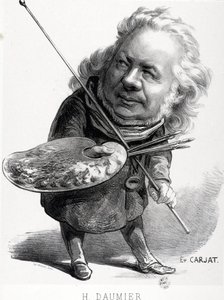 Tegneserie av Honore Daumier (1808-1879), fransk gravør, maler og skulptør. Carjat-gravering (1828-1906). Mål: 29,5x23cm. Arbaud museum. av Honoré Daumier
