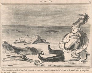 Kosakkryttere som døde av tørst... av Honoré Daumier
