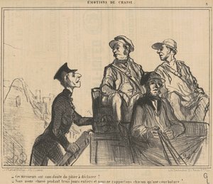 Disse herrene har ... spill å erklære? ... av Honoré Daumier