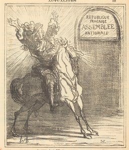 Denne stakkars Ludvig XIV tror ikke sine øyne av Honoré Daumier