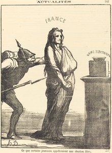 Hva noen aviser vil kalle... av Honoré Daumier