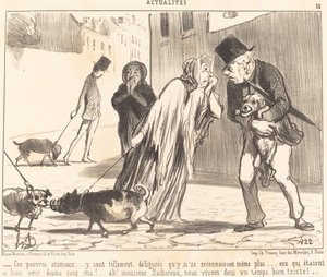 Disse stakkars dyrene... kjenner seg ikke igjen... lenger... av Honoré Daumier