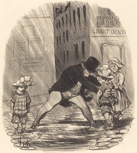 Det er dumt å ha om vinteren... av Honoré Daumier
