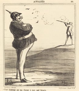 Det er synd at jakten på meg er stengt av Honoré Daumier