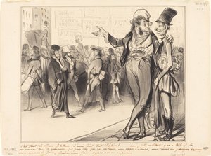 Det er like smigrende å ha fått så mange studenter!... av Honoré Daumier
