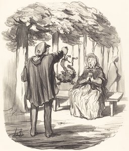 Er du der? av Honoré Daumier