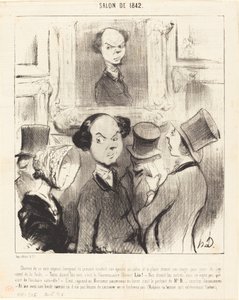 Sjarmert over å bli avslørt... av Honoré Daumier
