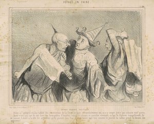 Kinesisk chattepolitikk av Honoré Daumier