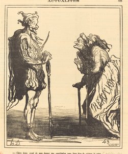 Kjære dame, før du gir oss... av Honoré Daumier