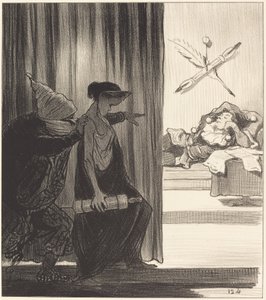 Clytemnestra presset av mimi Véron... av Honoré Daumier