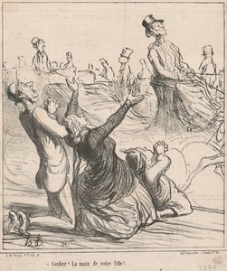 Kryss av! Vår datters hånd! av Honoré Daumier