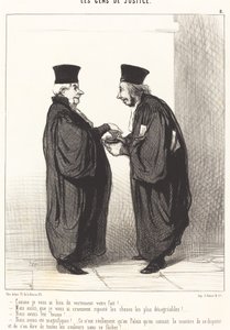Som jeg fortalte deg, er du ferdig! av Honoré Daumier