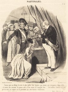 Som den mest pockete dyden i landsbyen... av Honoré Daumier