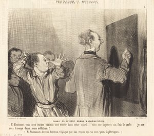 Hvordan man blir en stor matematiker av Honoré Daumier