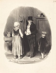 Hvordan!... alle sauene mine er døde... av Honoré Daumier