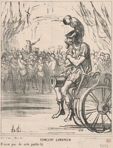 Europeisk spillejobb av Honoré Daumier