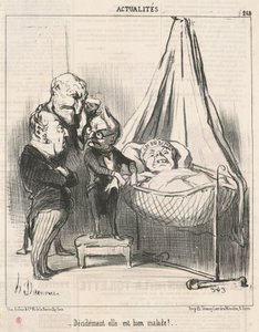 Det er klart hun er veldig syk! av Honoré Daumier
