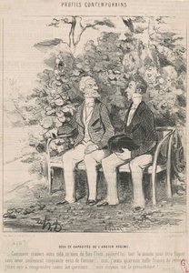 To tidligere kapasiteter til det gamle regimet av Honoré Daumier