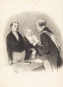 Foran ordføreren av Honoré Daumier