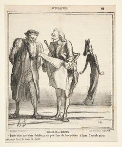 Dialog om de døde - Si det min kjære Galilea av Honoré Daumier