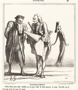Dialog mellom de døde av Honoré Daumier