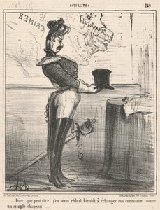 Å si at jeg kanskje blir redusert til det... av Honoré Daumier