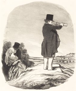 Si min kone... Jeg ser ingenting! av Honoré Daumier