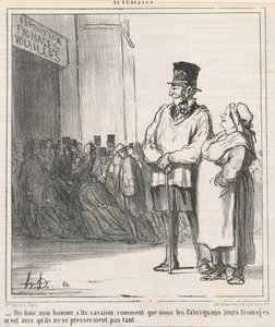Si, min mann, hvis de visste... av Honoré Daumier