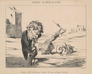 Disipler av M. Cobden av Honoré Daumier