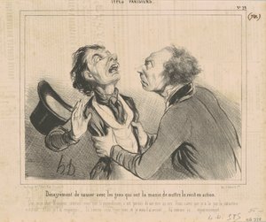 Ubehag å chatte med folk... av Honoré Daumier