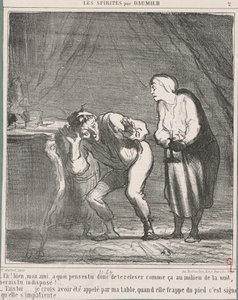 Hei! Vel... min venn, hva tenker du på? ... av Honoré Daumier