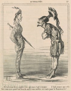 Vi vil! Mitt modige engelsk... av Honoré Daumier